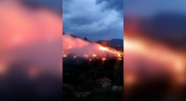 Makilik alanda çıkan yangın söndürüldü