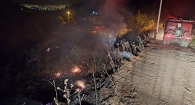 Makilik yangını ormana sıçramadan söndürüldü