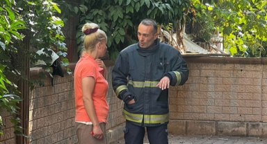 Ocakta yemek unuttu... İmdadına itfaiye yetişti