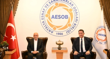 Arslan'dan AESOB Başkanı Dere'ye ziyaret