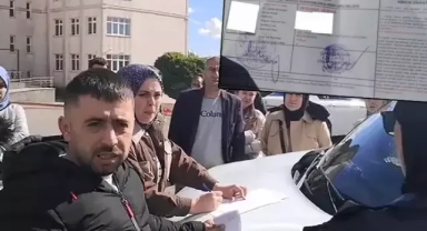 Bina kapalı olunca ehliyet sınavına giremeden ayrıldılar