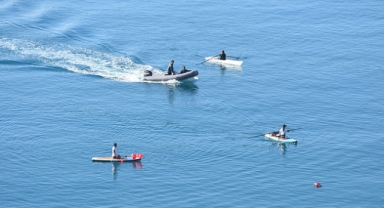 Sıcak havada deniz keyfi