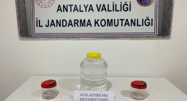 14.250 gram sıvı metamfetamin ele geçirildi