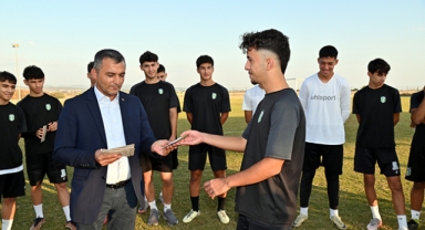 Genç sporculara anlamlı ziyaret 