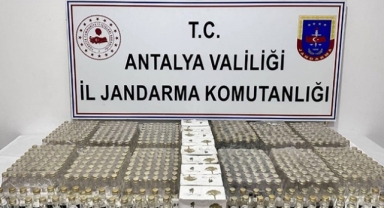Gümrük kaçağı içkiler ele geçirildi