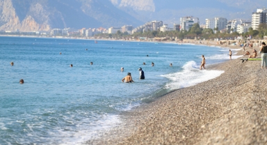 Kasımda deniz keyfi