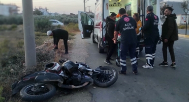 Motosiklet ile otomobil çarpıştı: 1 yaralı