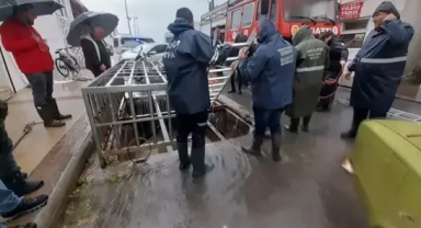 Dere yatağında mahsur kaldı