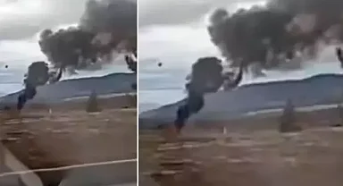 Isparta'da askeri helikopter düştü!