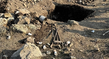 Kaçak kazı yaparken yakalandılar