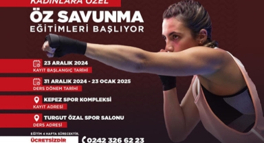 Kepez’den kadınlara savunma eğitimi