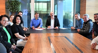 Konyaaltı ile Tüm Bel-Sen'den protokol