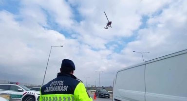 Trafiğe havadan denetleme