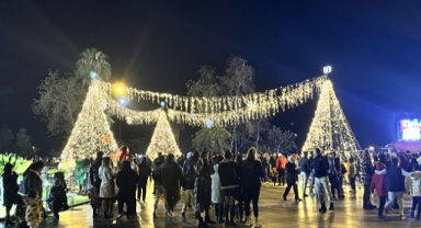 Antalya’da yeni yıl böyle kutlandı