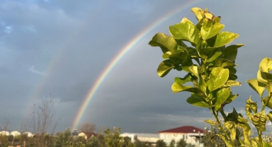 Çifte gökkuşağı büyüledi