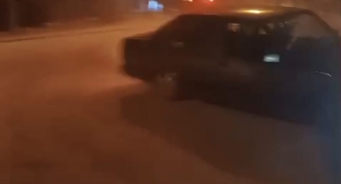 Drift yapan 4 sürücüye ceza