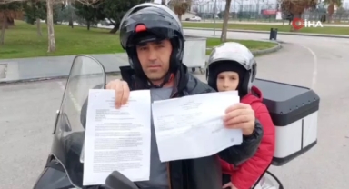 Gitmediği şehirden trafik cezası yedi