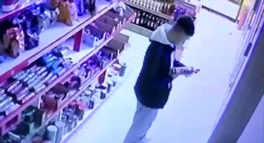 Market hırsızı kameraya yakalandı