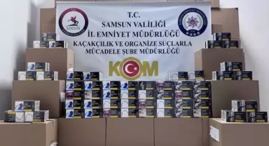 Binlerce makaronu depoya indirirken suçüstü yakalandı