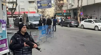 Kapatılan semt pazarında bariyerli önlem