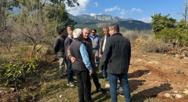 Kemer'de imar yolu çalışması