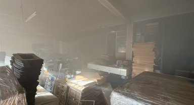 Matbaada yangını kontrol altına alındı