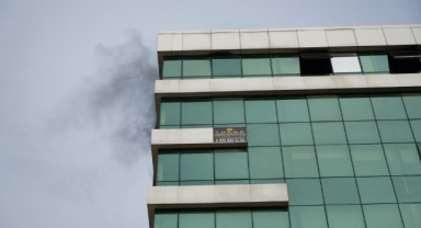 Ofiste yangın çıktı... Maddi zarar büyük