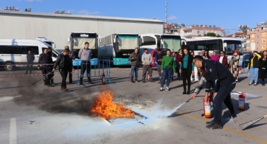 Personele yangın eğitimi verildi