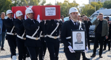 Şehit polis memuru törenle uğurlandı
