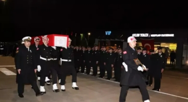 Şehit Uzman Çavuş Mustafa Bazna'nın cenazesi memleketine getirildi