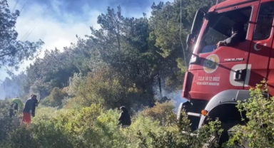 Konyaaltı'nda korkutan yangın