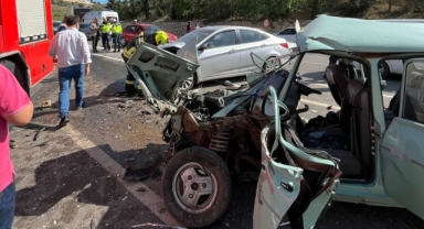 3 otomobilin karıştığı kazada 1 kişi öldü, 9 kişi yaralandı