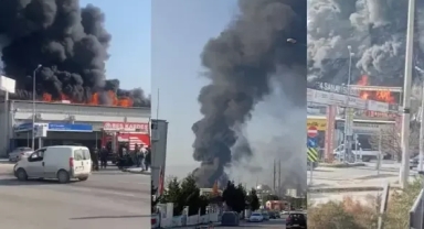 Alevler iş yerlerine sıçradı