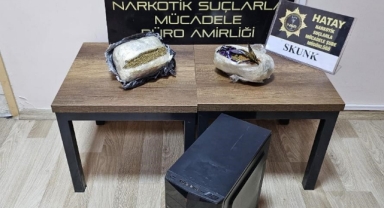 Bilgisayar kasasından skunk maddesi ele geçirildi