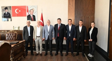 Esnaf başkanlarından Kaymakama ziyaret