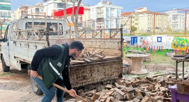 Gençlerden don nöbetine destek
