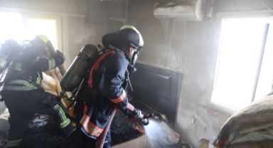 İtfaiyenin müdahalesiyle söndürüldü