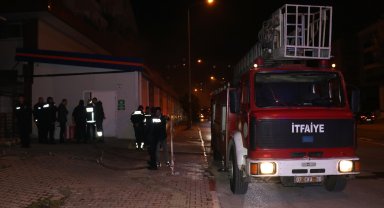 Markette çıkan yangın korkuttu