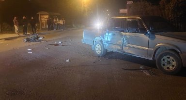 Motosiklet sürücüsü öldü