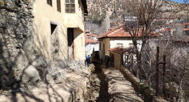 Tarihi sokaklarda altyapı çalışması