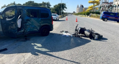 'U' dönüşü motosikletliyi ağır yaraladı