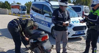 Antalya'da motosiklet denetimi