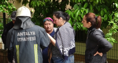 Çamaşır makinesinden çıkan yangın korkuttu