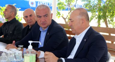 Ersoy ile Bayramov'dan Çavuşoğlu'na taziye ziyareti