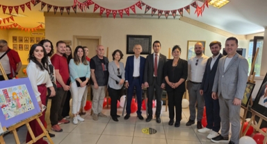 Geleceğin dünyası çocukların fırçasıyla hayat buldu 