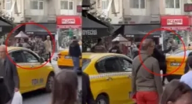 Kavga ettiği taksiciye bıçak çekti
