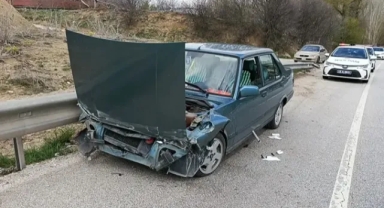 Kazada bir kişi yaralandı