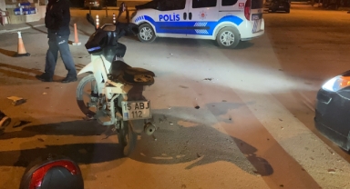Motosikletin sürücüsü yaralandı
