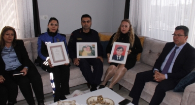 Şehit kızına ziyaret