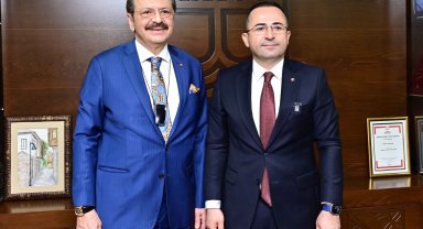 TOBB Başkanı Hisarcıklıoğlu'ndan MATSO ziyareti